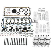 Kit de reparo de pistões e juntas de motor 11:1, para bmw 325i 525i z4 e90 e60 e89 n52b25 2.5 l6 (2497cc), motor aspirado natural 2024 - compre barato