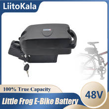 LiitoKala 48V 10Ah 12Ah 15Ah 20Ah little small frog under seat post e-bike ebike battery pack for 250w 350w 500w motor battery 2024 - buy cheap