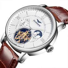 GUANQIN Mens Watch Relogio Masculino AutomaticTourbillon Mechanical Watch Top Brand Luxury Men gold Skeleton Wristwatch 2024 - buy cheap