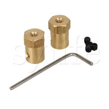 Engate de acoplamento flexível motor de eixo, 4mm tom dourado para motor robô dc pacote de 2 2024 - compre barato