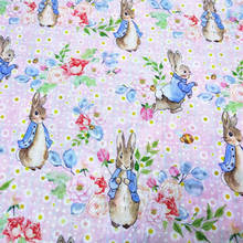 Digital Printing Cotton Fabric Alice Rabbit Printed Fabric Sewing Material Patchwork Hometextile Cushion Cover DIY Kids Clothes 2024 - buy cheap