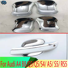 Chrome Door Handle Bowl Cover For Audi A4 B8/Q3/Q5/S4/ A5/ S5/ RS5/ Car Styling Trim ABS Plastics Accessories DQ-046 2024 - buy cheap