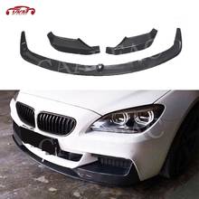 Carbon Fiber Material Front Bumper Lip Spoiler with Canards Splitters for BMW 6 Series F06 F12 F13 M tech M sport 2012-2016 2024 - buy cheap