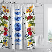 Floral Shower Curtain Plant Flower Pattern Curtains Bath Screen Polyester Home Bathroom Decor Print Shower Curtain Mildew Proof 2024 - buy cheap