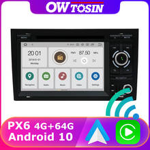 Car DVD Multimedia Player PX6 Android 10 For AUDI A4 SEAT Exeo S4 RS4 8E 8F B9 B7 RNS-E GPS Radio Bluetooth 5.0 TDA7850 HDMI DSP 2024 - buy cheap