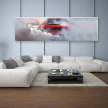 Pintura en lienzo de coche deportivo, dodge challenger demon, arte de pared, imagen Modular, papel tapiz, póster HD, impresión para sala de estar, decoración del hogar 2024 - compra barato