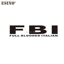 Adesivo engraçado de vinil para carro, acessório criativo do fbi personalizado em vinil italiano, adesivo decorativo em pvc 2024 - compre barato