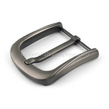 Hebillas de cinturón de Metal cepillado sólido para hombre y mujer, hebillas de un solo Pin de moda para cinturón de 37mm-39mm, accesorio de artesanía de cuero para Jeans, 1x40mm 2024 - compra barato