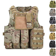 Tactical Vest Molle Plate Carrierr Body Armor Adjustable Combat CS Protective Vest Military Army Assault Camouflage Vest 2024 - buy cheap