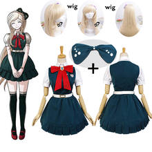 Anime danganronpa sonia nevermind cosplay traje longo peruca vestido meias headwear halloween festa de natal terno uniforme feminino 2024 - compre barato