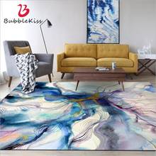 Alfombras con patrón de tinta colorida para sala de estar, Arte abstracto de beso de burbuja, decoración moderna para dormitorio, alfombras gruesas a la cama 2024 - compra barato