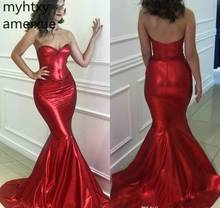 2021 High Quality Sequined Sexy Evening Dresses Red Carpet Formal Women Wear Party Gowns Plus Size Custom Made Robe De Soiree 2024 - buy cheap