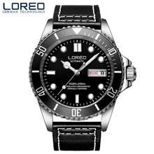 Horloges mannen 2019 Fashion Automatic Watches men Luxury brand LOREO 200m Waterproof Mechanical Watch Men Sapphire Calendar+Box 2024 - buy cheap