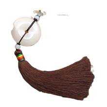 China handicraft Safety buckle Jade Brand tassels hanging on the waist Hanfu placket accessories Fan Pendant 2024 - buy cheap