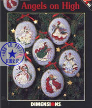 GG Top Quality Lovely Hot Sell Counted Cross Stitch Kit Angels on High Christmas Tree Ornament 6 pieces Ornaments Dim 00285 2024 - buy cheap