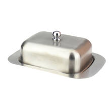 Butter Dish Box Container 304 Stainless Steel Cheese Server Storage Keeper Tray with Lid Kitchen Dinnerware  Cheese Dish Box 2024 - buy cheap