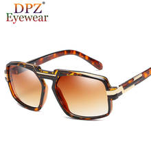 2021 New luxury brand retro big frame men's sunglasses fashion trend driving aviation sunglasses UV400 Oculos De Sol 2024 - buy cheap