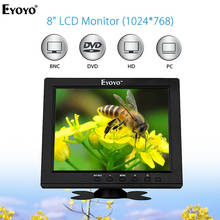 Eyoyo EM08B 8" HDMI Monitor 1024x768 Resolution Display Portable 4:3 TFT LCD Mini HD Color Video Screen Support HDMI VGA BNC AV 2024 - buy cheap