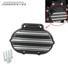 Motorcycle CNC Transmission Side Cover Black For Harley Touring Electra Glide Road King FLHR Dyna Softail Breakout 2008-2013 2024 - buy cheap