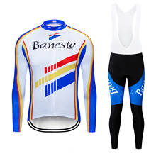 Banesto 2020 Pro Cycling Jersey Set Long Sleeve Breathable MTB Bike Wear Clothes Bicycle Cycling Clothes Ropa Maillot Ciclismo 2024 - buy cheap