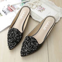 Women Sandals Crystal Leather Sandals Flat Sandals Soft Sole Peas Shoes Female Sandals Flip Flops Women Casual Shoes Slippers 2024 - buy cheap