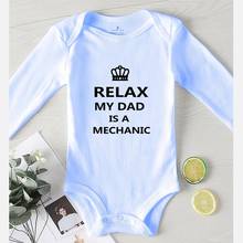 Jumpsuit for Newborn Girls Outfits Baby Girl Clothes Winter Printing Dad Is Mechanic Autumn Jumpsuits Children Rompers Cotton 2024 - buy cheap