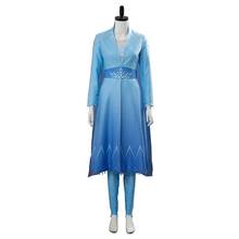 Ice Snow Princess Cosplay Elsa Dress Cosplay Costume Adult Women Girls Fancy Blue Diamond Halloween Carnival Cosplay Costume 2024 - buy cheap