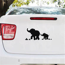 Vinyl Elephant Family Fashion Car Sticker Decals Black Car-Styling Decorations Decals 2024 - buy cheap