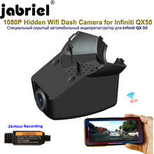 Jabriel 1080P Скрытая Wifi видеорегистратор Автомобильная камера 24 часа recoder задняя камера для Infiniti qx50 qx70 2019 2020 android ios 2024 - купить недорого