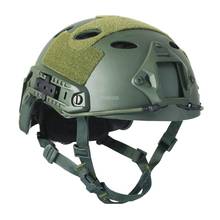 Capacete tático de paintball, capacete com proteção de tiro airsoft exército, combate militar, cs, meia cobertura 2024 - compre barato