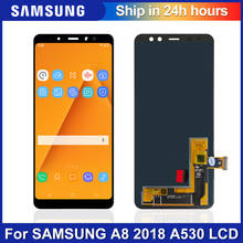 Super AMOLED 5.6'' Display LCD for SAMSUNG Galaxy A8 2018 LCD A530 A530F A530DS LCD Touch Digitizer Assembly Brightness adjusted 2024 - buy cheap