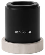 Адаптер для камеры микроскоп Zeiss M42-Mount, объектив CCD CMOS 60N-C CSN120XT2 1,2x T2-Mount для микроскопа AXIO, для датчика 4/3 дюйма 2024 - купить недорого