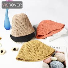 VISROVER 5 colorways Summer Bucket Cap For Women Foldbale Spring Fish Hat Outdoor Sport Autumn Ladies Hat Gift Wholesales 2024 - buy cheap