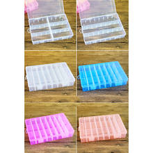 Прозрачный пластиковый ящик для хранения нитей с 24 ячейками, органайзер для хранения ниток и бобин, «сделай сам» для вышивания крестиком, швейные инструменты 2024 - купить недорого