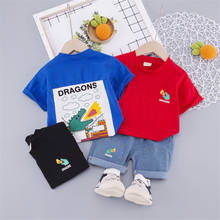 2020 New Children Cotton Baby Boy Girl Clothes Summer Cartoon T-shirt Shorts 2Pcs/sets Infant Out Outfit Kids Toddler Tracksuits 2024 - buy cheap