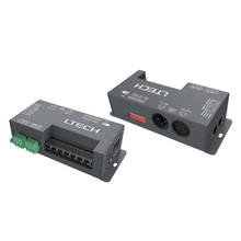 Новый 3CH Led RGB полосы DMX512 декодер DC12-48V Вход 8A 24A Выход 3 каналов DMX PWM постоянный напряжения контроллер 2023 - купить недорого