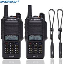 Walkie talkie à prova d'água ip67 baofeng, 2 peças, 10w, longo alcance, poderoso, portátil, rádio bidirecional uv9r + antena tática 2024 - compre barato