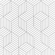 Настенные самоклеящиеся обои белого цвета с геометрическим узором, съемные, для украшения стен, спальни, дома 2024 - купить недорого