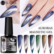 Магнитный Гель-лак UR SUGAR 7,5 мл 9D для ногтей Auroras Snowlight, сияющий лазерный отмачиваемый УФ-гель, базовое и верхнее покрытие для дизайна ногтей 2024 - купить недорого