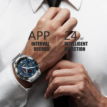 LIGE New Steel Band Digital Watch Heart Rate Blood Pressure Men's Sports Watch Electronic LED Men's Watch Men's Clock Hour + Box 2024 - buy cheap