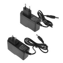 EU/US Plug 12.6V 1A Lithium Battery Charger 18650/Polymer Battery Pack 100-240V 5.5MM x 2.1MM Charger With Wire Lead DC 2024 - buy cheap