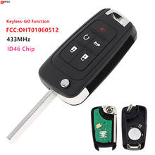 Keyecu Keyless-GO Remote Key 5 Button 433MHz for Buick for Chevrolet 2010-2016 GMC Camaro Cruze Equinox Malibu FCC:OHT01060512 2024 - buy cheap