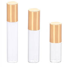 1pcs 3/5/10ml  Clear Glass Roll On Bottle Sample Test Essential Oil Vials With Roller Glass Ball Portable Travel Perfume Bottle 2024 - buy cheap