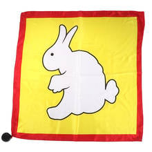 1pc Rabbit to Duck Magic cloth Tricks Toy Pattern Change Scarf Cloth Close up Magic Props Accessories Toy 2024 - buy cheap