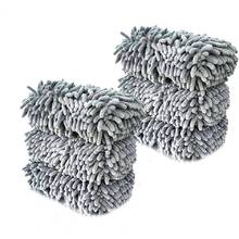 6Pcs Double-Sided Thickening 1500GSM Microfiber Chenille Car Wash Cleaning Sponge Towel 2024 - buy cheap
