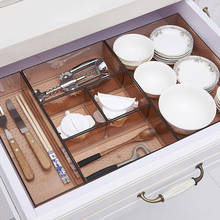 Organizer drawer Box Trays Home Office Storage Kitchen cutlery Closet Desk Box Drawer Tray Cutlery Kitchen accessories 2024 - buy cheap