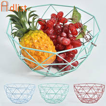 2/6PC Fruit Basket Container Bowl Wire Metal Kitchen Drain Rack Vegetable Storage Holder Snack Table Fruit Plate Desktop Display 2024 - buy cheap