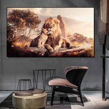 Lion poster Canvas Painting Wall art deer Bedside painting Decorative picture Realist Animal Posters living room decoration wall 2024 - buy cheap