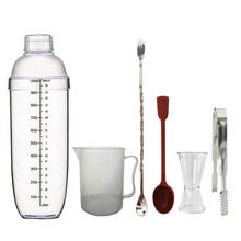 Coctelera de resina, mezclador transparente para bebidas, juego de Bar para barman, Kit de herramientas de Martini 2024 - compra barato