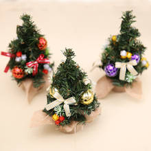 20cm PVC Mini Christmas Trees Xmas Home Decorations Small Pine Tree Christmas Miniature Tree Festival Home Ornaments 2024 - buy cheap